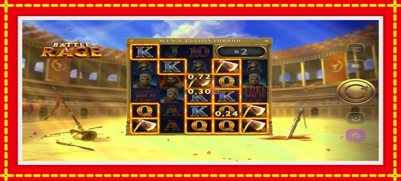 Slot machine Battle Rage with access to free game online, picture 3