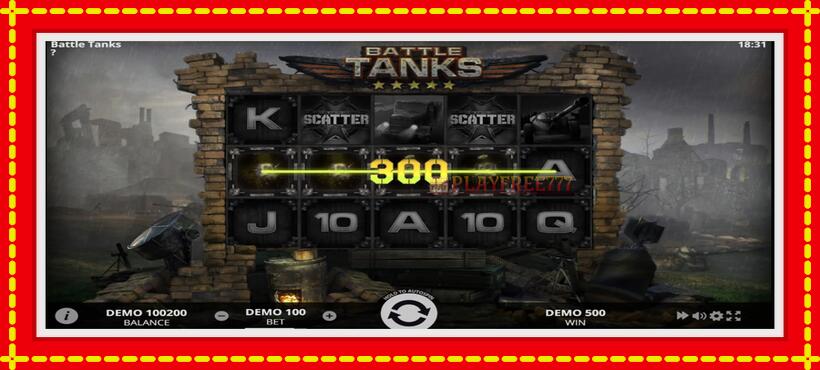 Slot machine Battle Tanks with access to free game online, picture 3