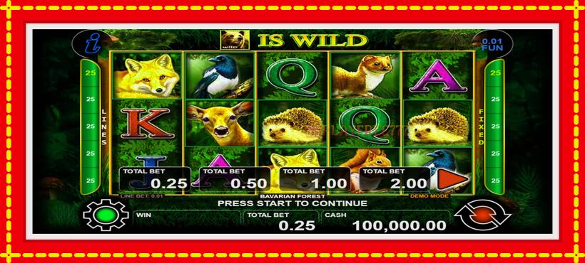 Slot machine Bavarian Forest with access to free game online, picture 1