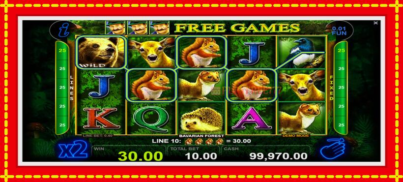 Slot machine Bavarian Forest with access to free game online, picture 2