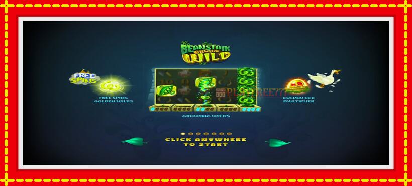 Slot machine Beanstalk Grows Wild with access to free game online, picture 1