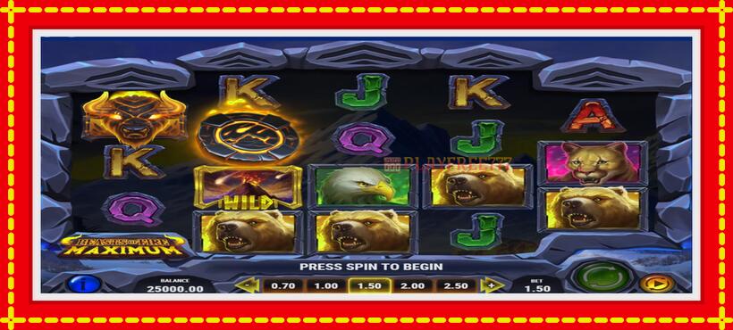 Slot machine Beasts of Fire Maximum with access to free game online, picture 1