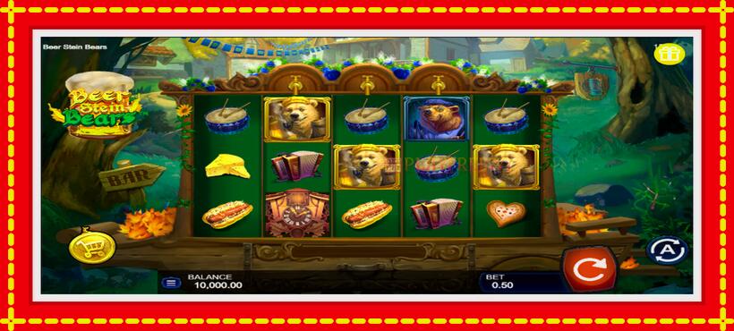 Slot machine Beer Stein Bears with access to free game online, picture 1