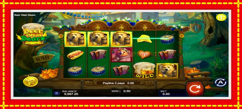 Slot machine Beer Stein Bears with access to free game online, picture 4