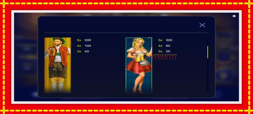 Slot machine BeerFest with access to free game online, picture 4