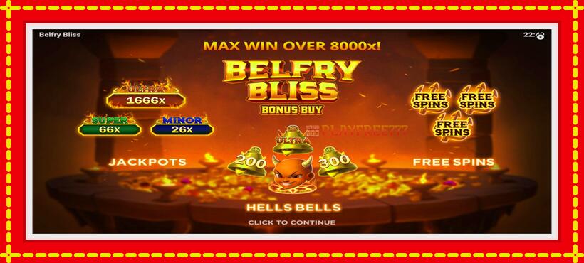 Slot machine Belfry Bliss with access to free game online, picture 1