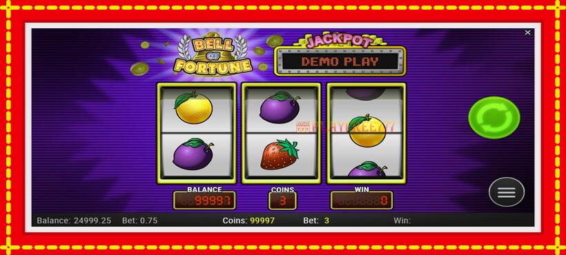 Slot machine Bell of Fortune with access to free game online, picture 2