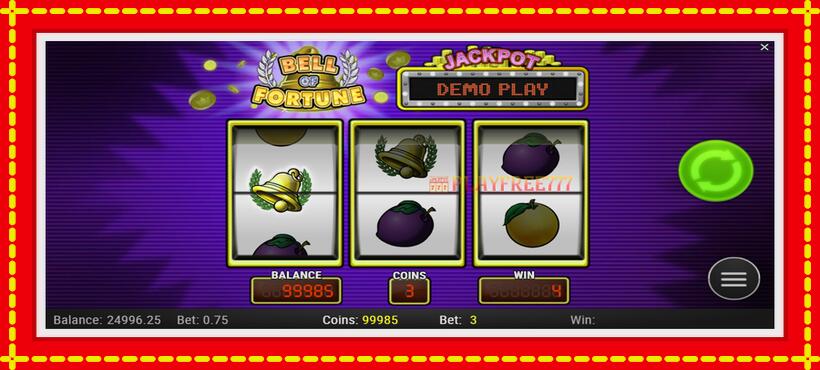 Slot machine Bell of Fortune with access to free game online, picture 3