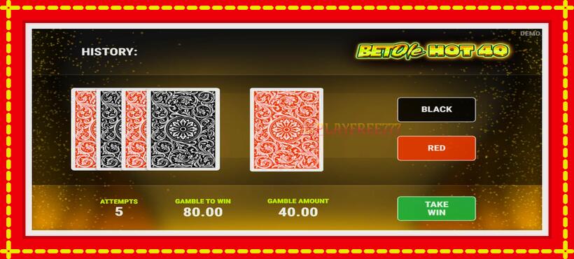 Slot machine Bet Ole Hot 40 with access to free game online, picture 4