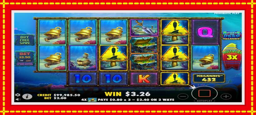 Slot machine Beware The Deep Megaways with access to free game online, picture 2