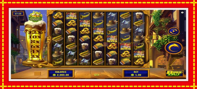 Slot machine Bierfest Bonanza with access to free game online, picture 2