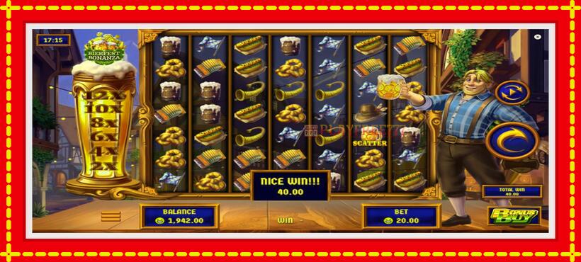 Slot machine Bierfest Bonanza with access to free game online, picture 3