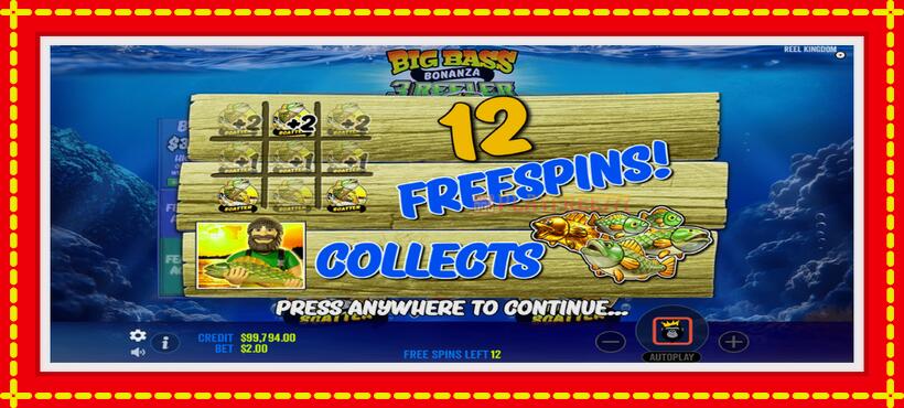 Slot machine Big Bass Bonanza 3 Reeler with access to free game online, picture 4