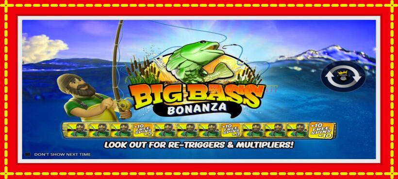 Slot machine Big Bass Bonanza with access to free game online, picture 1