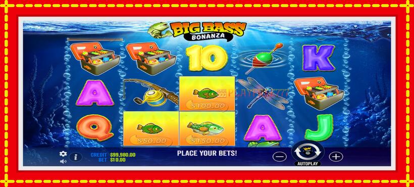 Slot machine Big Bass Bonanza with access to free game online, picture 2