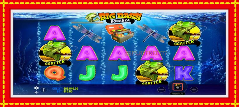 Slot machine Big Bass Bonanza with access to free game online, picture 3