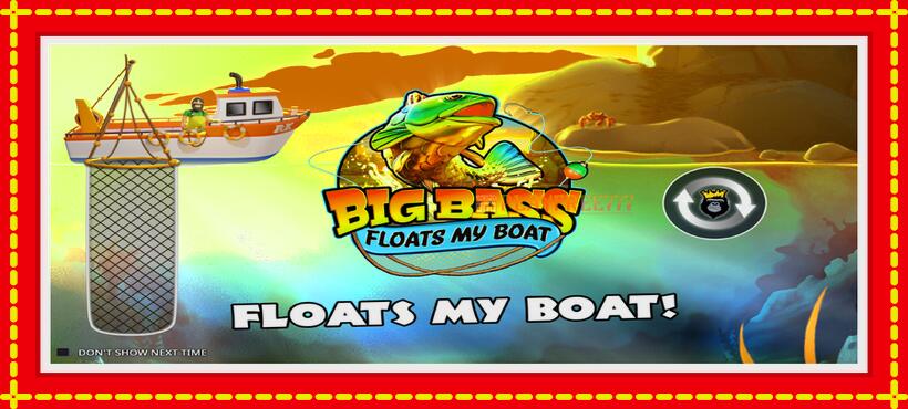 Slot machine Big Bass Floats My Boat with access to free game online, picture 1