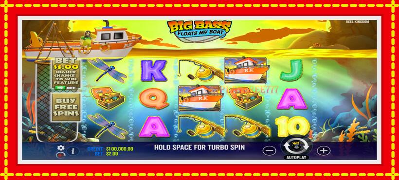 Slot machine Big Bass Floats My Boat with access to free game online, picture 2