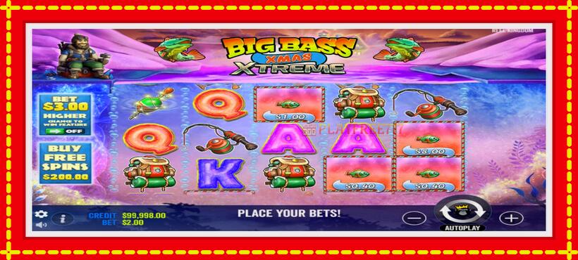 Slot machine Big Bass Xmas Xtreme with access to free game online, picture 2