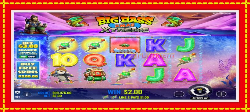 Slot machine Big Bass Xmas Xtreme with access to free game online, picture 3