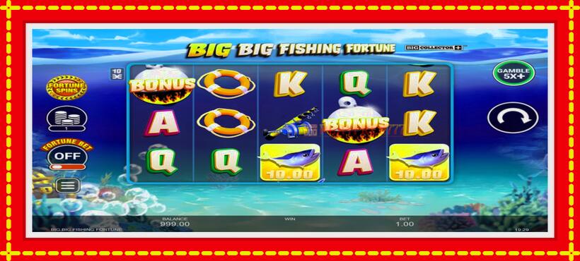 Slot machine Big Big Fishing Fortune with access to free game online, picture 2