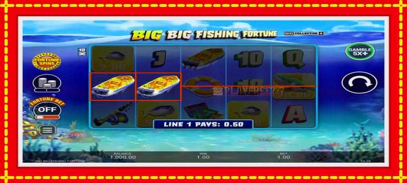 Slot machine Big Big Fishing Fortune with access to free game online, picture 3