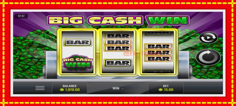 Slot machine Big Cash Win with access to free game online, picture 2