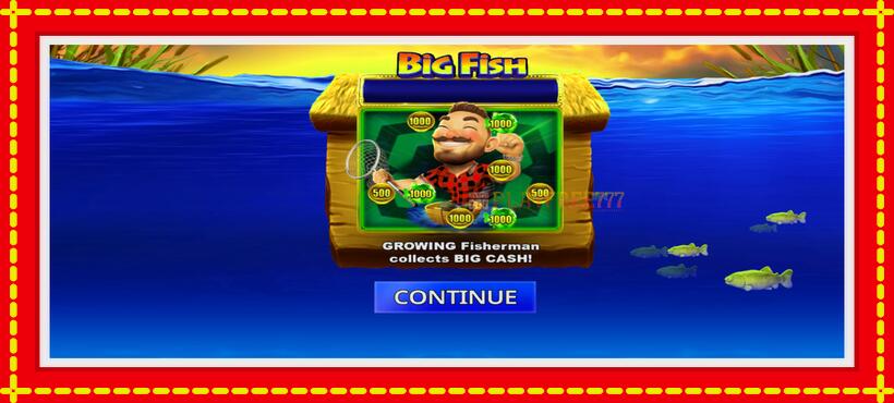 Slot machine Big Fish with access to free game online, picture 1