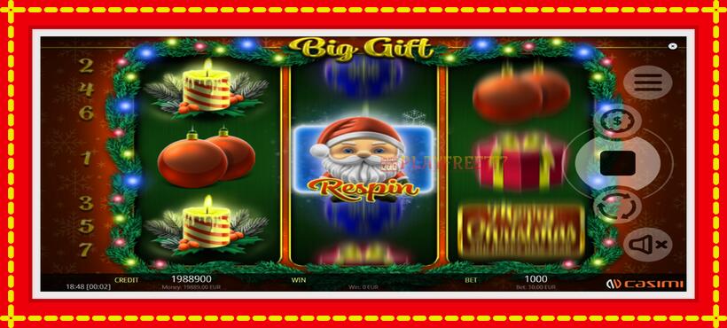 Slot machine Big Gift with access to free game online, picture 2