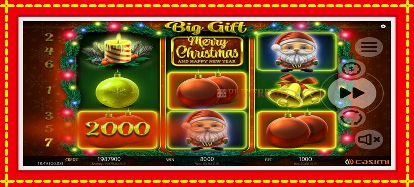 Slot machine Big Gift with access to free game online, picture 3