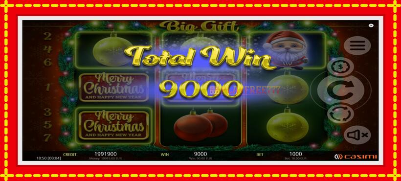 Slot machine Big Gift with access to free game online, picture 4