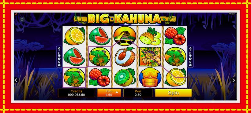 Slot machine Big Kahuna with access to free game online, picture 2