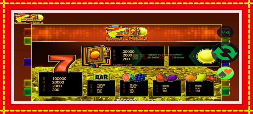 Slot machine Big Max Books and Pearls with access to free game online, picture 5