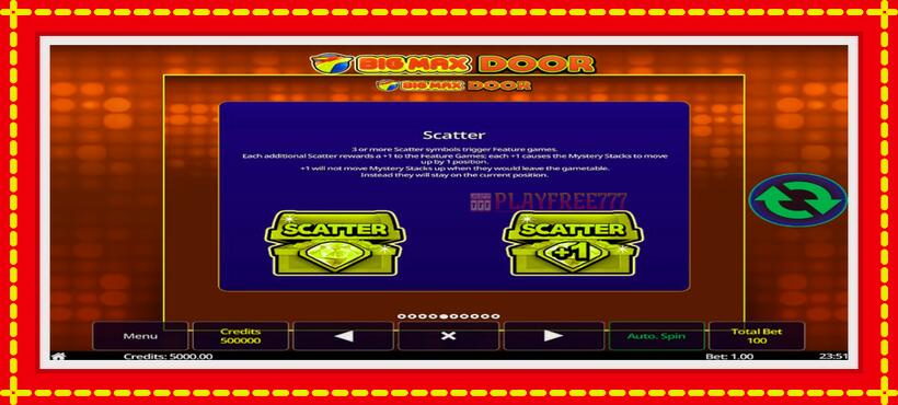 Slot machine Big Max Door with access to free game online, picture 7