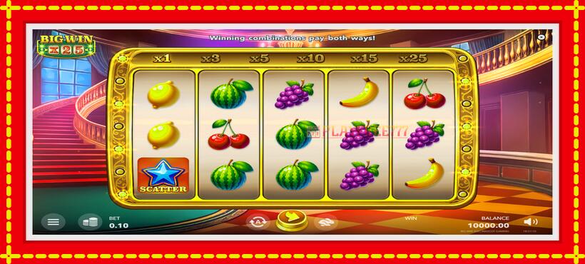 Slot machine Big Win x25 with access to free game online, picture 2