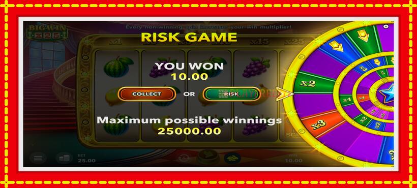 Slot machine Big Win x25 with access to free game online, picture 4