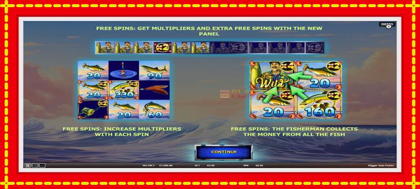 Slot machine Bigger Size Fishin with access to free game online, picture 1