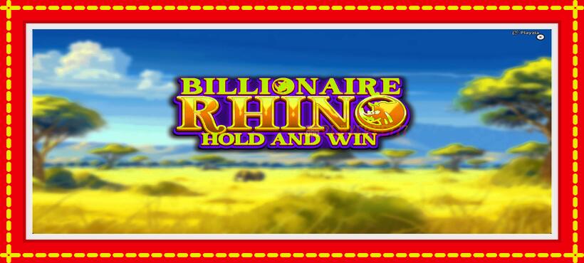 Slot machine Billionaire Rhino with access to free game online, picture 1