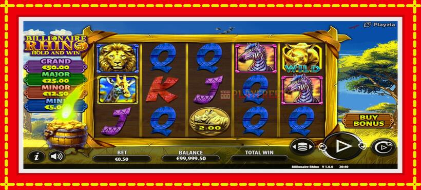 Slot machine Billionaire Rhino with access to free game online, picture 3