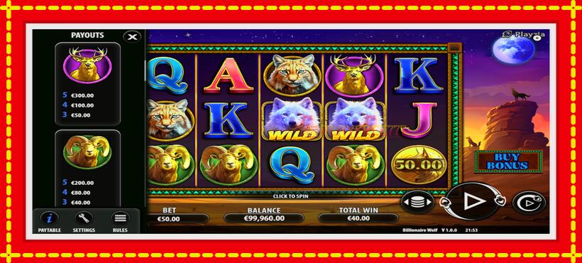 Slot machine Billionaire Wolf with access to free game online, picture 5