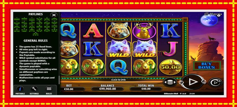 Slot machine Billionaire Wolf with access to free game online, picture 7