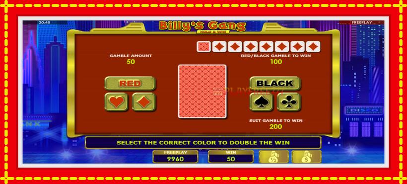 Slot machine Billys Gang with access to free game online, picture 4