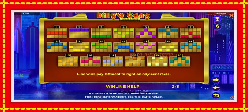 Slot machine Billys Gang with access to free game online, picture 6