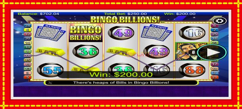 Slot machine Bingo Billions with access to free game online, picture 4