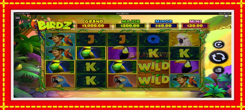 Slot machine BIRDZ with access to free game online, picture 2