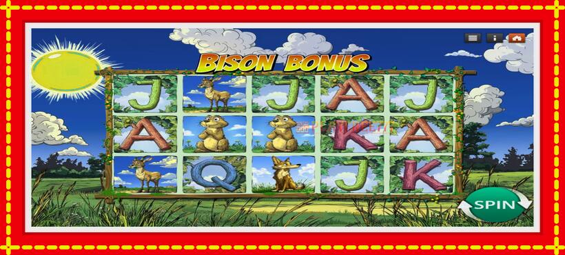 Slot machine Bison Bonus with access to free game online, picture 1