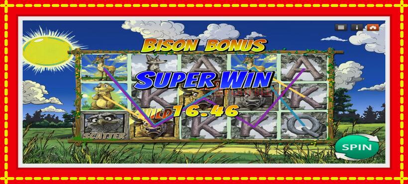 Slot machine Bison Bonus with access to free game online, picture 3