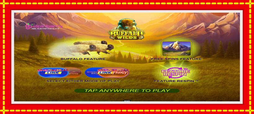 Slot machine Buffalo Wilds with access to free game online, picture 1