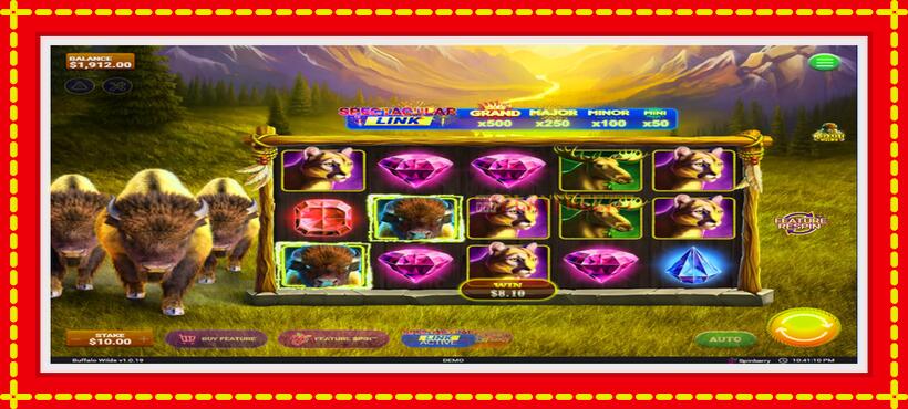 Slot machine Buffalo Wilds with access to free game online, picture 3