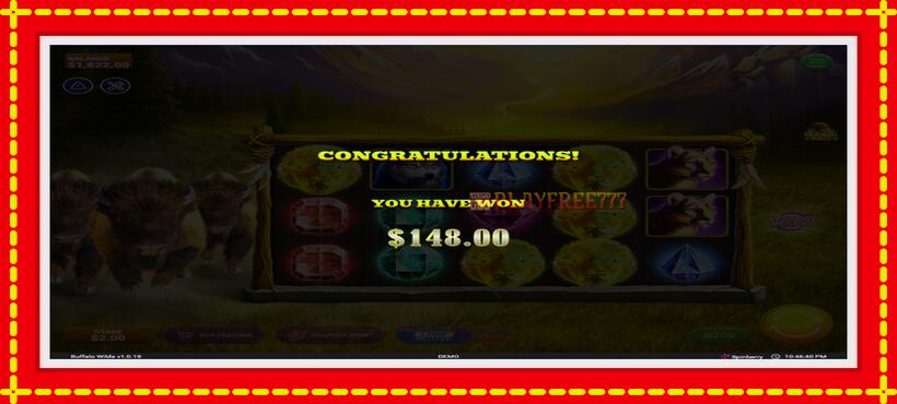 Slot machine Buffalo Wilds with access to free game online, picture 4